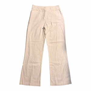 Dressbarn White Linen Blend Pants